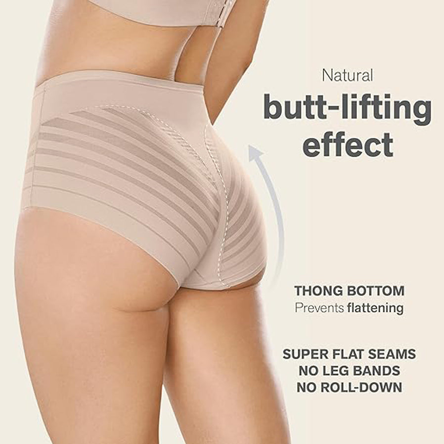 Cueca redutora efeito tanga preto