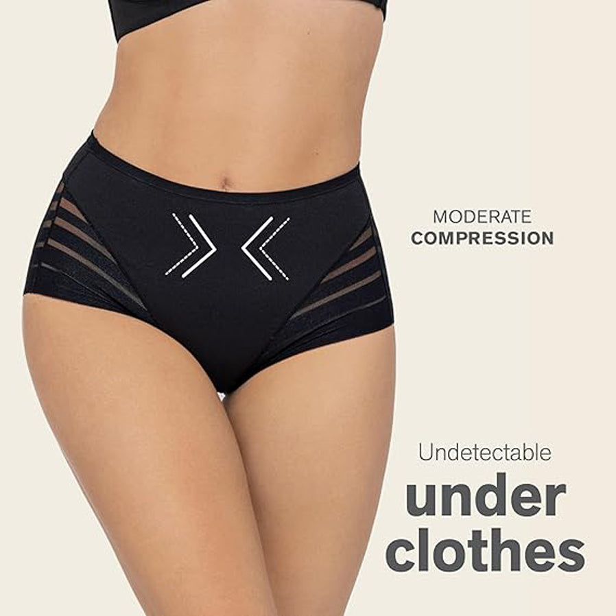 Cueca redutora efeito tanga preto