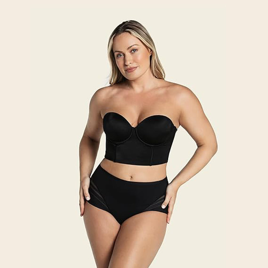 Cueca redutora efeito tanga preto