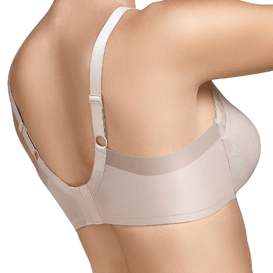 Sutiã estampado elegante Copas C Cinza