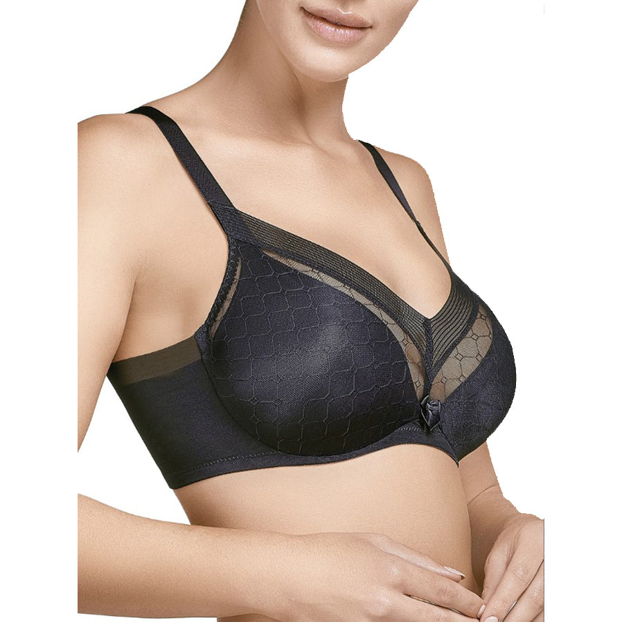 Sutiã estampado elegante Copas C Cinza